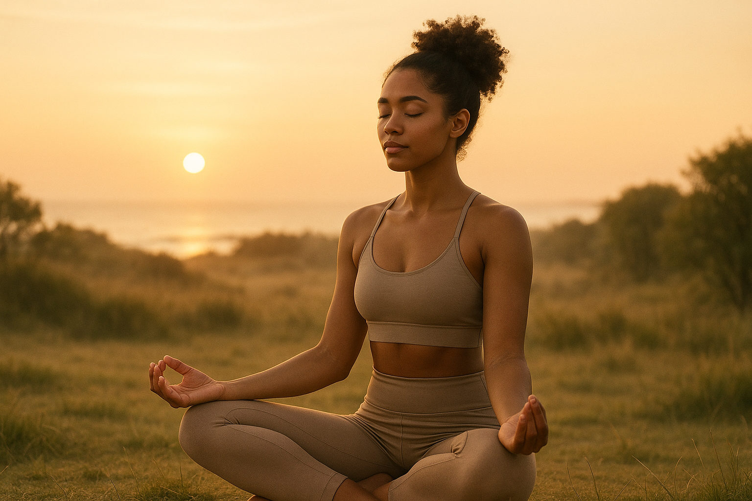 Yoga at sunrise
